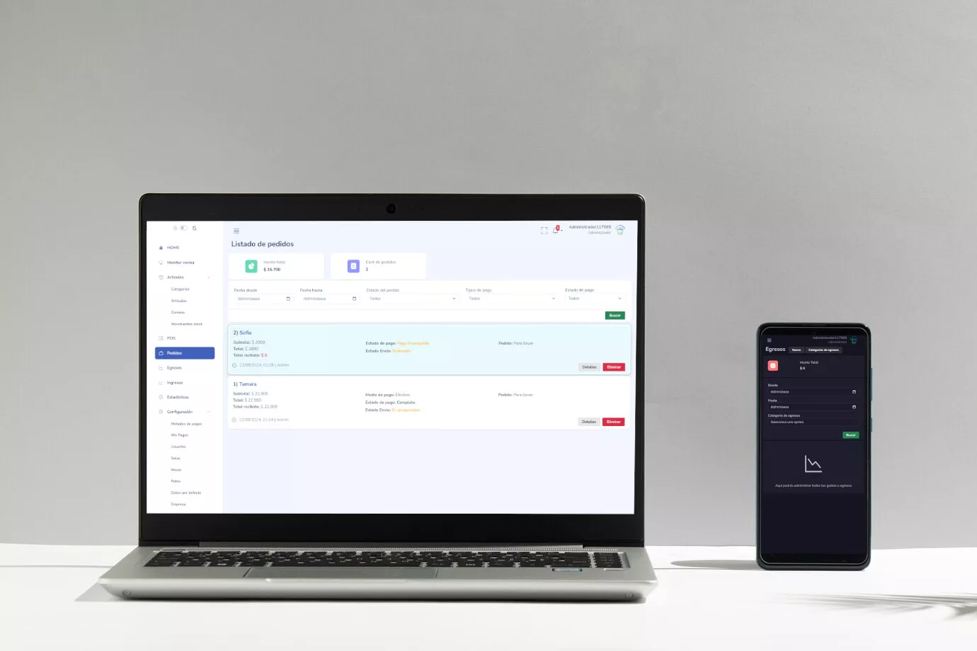 Software de gestión para locales gastronomicos