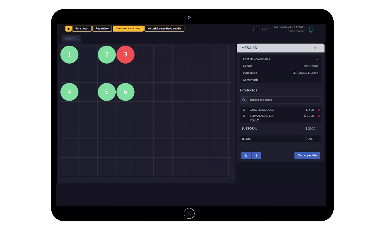 Software de gestión para locales gastronomicos